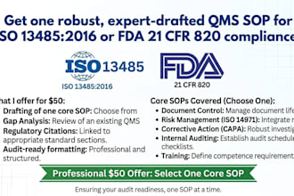 build an iso 13485 qmsr quality management system for the medical device