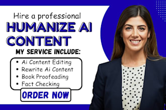 humanize ai content, rewrite and edit ai generated manually
