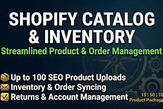 provide expert shopify store and inventory management