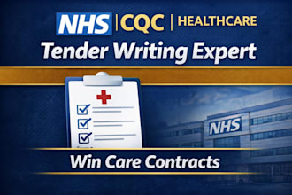 write UK nhs healthcare cqc supported living tender bid proposal