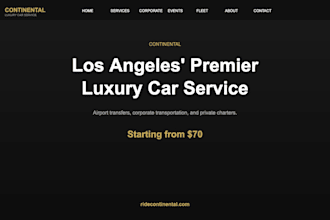 build a professional website and backend for your business