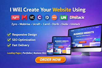 create website using dot zyro mobirise ucraft publis carrd dorik duda unstack