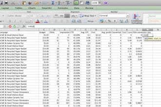 solve excel problems, fix formulas, and handle data tasks