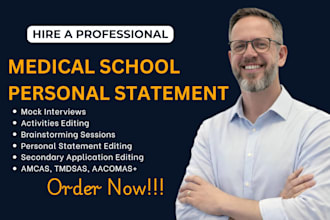refine medical school personal statement amcas application admission essay, CV