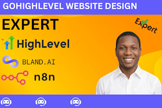 build gohighlevel website design sales funnel and gohighlevel automation expert