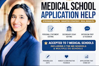 brainstorm, edit, and perfect your medical school application