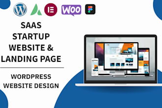 saas website landing page wordpress design and development