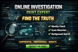 your private investigator for osint and background checks