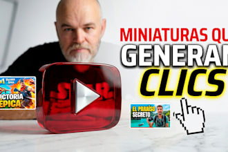 diseñaré miniaturas de youtube virales que aumenten tus clics