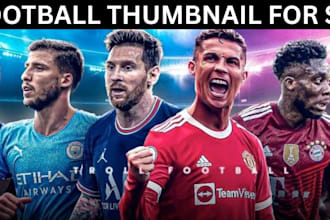 create viral football soccer youtube thumbnails that get more clicks