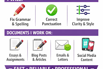 fix grammar and spelling to improve your writing