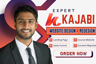 migrate your content to kajabi website, kajabi online course, landing page