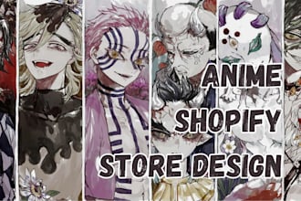 design anime shopify store anime fashion store dropshipping anime clothing store