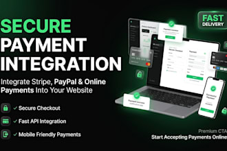 build ecommerce website with payment gateway integration
