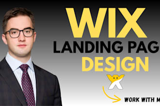 build a professional landing page on wix that converts
