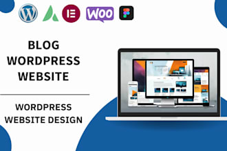 create wordpress blog website, food blog, wine recipe, news or magazine site