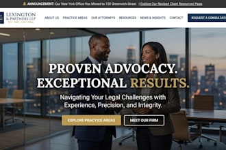 build a professional lawyer, law firm website that attracts and converts clients