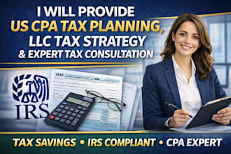 provide US CPA tax planning, llc tax strategy, and expert tax consultation