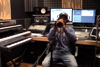 record brass trumpet, trombone, saxophone and horn section for your song