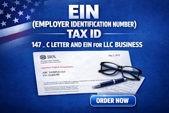 get your ein for llc and irs tax id and 147c letter service