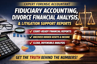 handle fiduciary accounting, divorce financial analysis, and litigation support