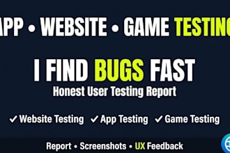 test and review your app, website, game or product with honest feedback