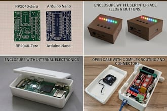 design pcb and 3d enclosure pcb casing iot device product case 3d printing ready