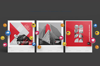 design a 360 branding campaign and social media strategy