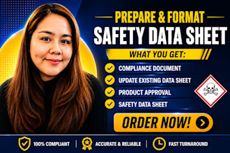 prepare and format amazon safety data sheet for product compliance