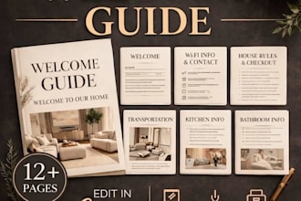 luxury real estate airbnb fashion beauty brand design services welcome guide