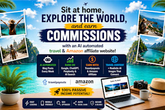 build ai automated travel and amazon affiliate website