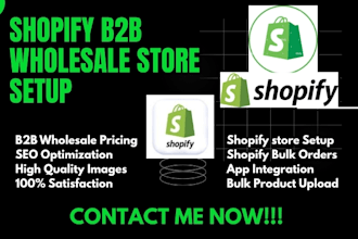 do shopify b2b wholesale store setup, wholesales pricing rules, bulk orders