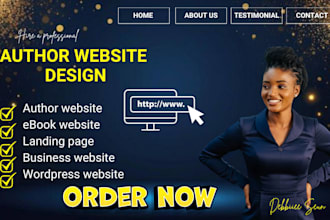 design book author website ebook website author landing page ebook landing page
