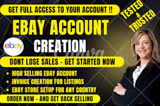 ebay account creation setup stable ebay seller account unsuspended ebay ebay SEO