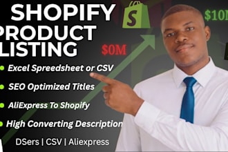 upload shopify products and import via dsers