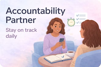 be your accountability partner to help you focused