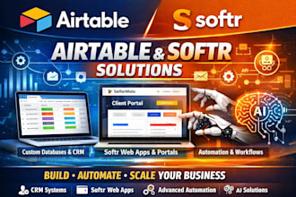 airtable database, soft webapp  ,airtable interface, airtable automation