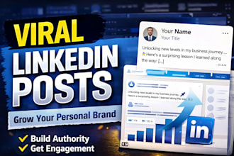 ghostwrite viral linkedln posts for personal brands and ceos
