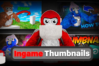 make a blender gorilla tag thumbnail