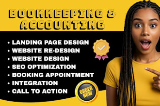 design bookkeeping website accounting website financial website cpa tax website
