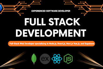 be your node js, react js, next js, vue js and supabase developer