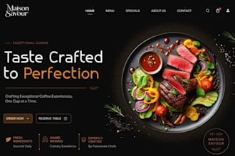 design food website catering website food truck website restaurant website