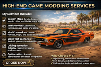 develop realistic beamng drive maps, vehicles and physics setups