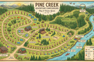render plat map,site plan,campground map subdivision design