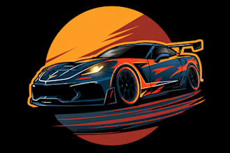 develop a contemporary auto detailing and automotive logo