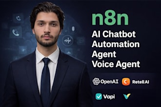 build n8n ai chatbots, ai agents and automation workflows