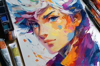 draw a unique anime artwork