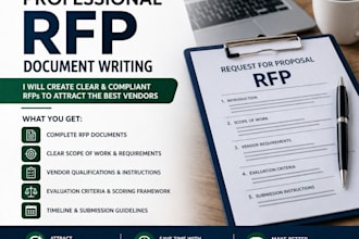 review or develop rfps to help you source the best vendors