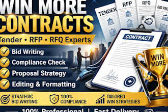 write winning tender rfp rfq bid proposal and government contracts