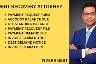 handle debt collection issues, unpaid invoices, payment defaults, and claims